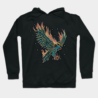 Fire Bird T-Shirt Hoodie